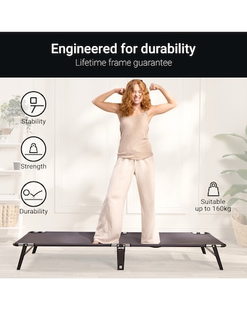 Jay-Be ME70 Mobile Folding Bed with Comfort Mattress Single