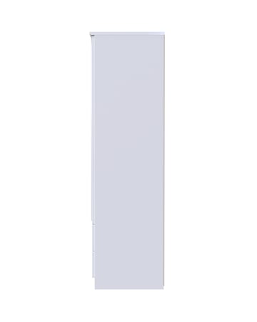 Haydn Ready Assembled 2 Door 2 Drawer Mirrored Wardrobe - Kids