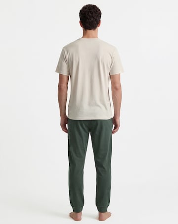 2 Pack T-Shirt And Cuffed Hem PJs