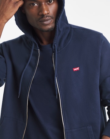 Levi's Original Housemark Zip Through Hoodie - Navy