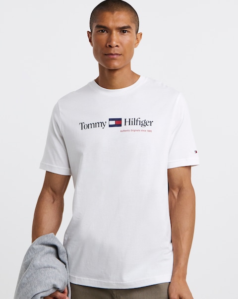 Tommy Hilfiger Short Sleeve Graphic T-Shirt - White