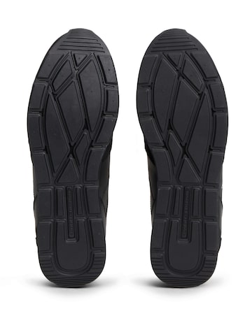 Tommy Hilfiger Leather Runner - Black