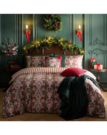 Laurence Llewelyn-Bowen Festive Robin Duvet Cover Set