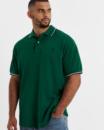 Polo Ralph Lauren Short Sleeve Tipped Polo - Forest Green