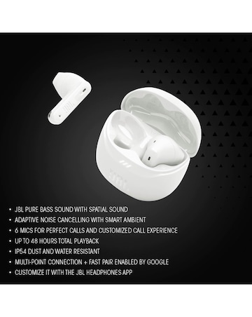 JBL Tune Flex 2 True Wireless Noise Cancelling Earbuds - Black