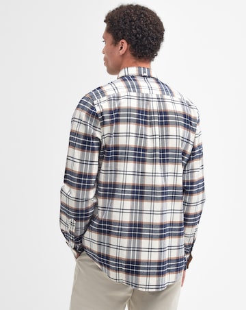 Barbour Portdown Long Sleeve Tailored Checked Shirt - Ecru