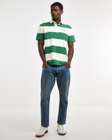 Polo Ralph Lauren Short Sleeve Stripe Rugby - Green/White