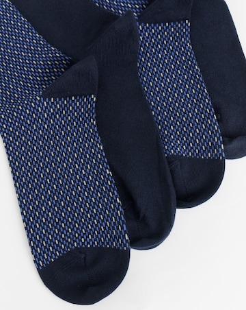 BOSS 2 Pack Mini Pattern Socks - Navy