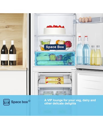 Fridgemaster MC55240E 174cm 50/50 Fridge Freezer White