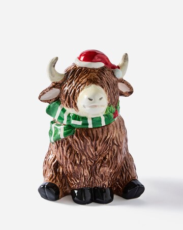 Highland Cow Ceramic Cookie Jar