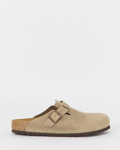 Birkenstock Classic Oiled Leather Boston Clogs - Tabacco Brown