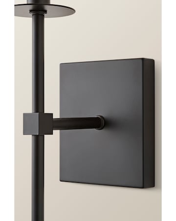 ValueLights Kincaid Black Rechargeable Easy Fit Wall Light with Shade