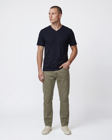 Pure Cotton V-Neck T-Shirt Long