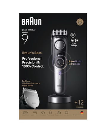 Braun - Beard Trimmer S9 +12 Barbering Tools