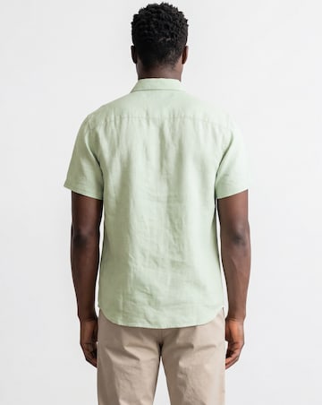 Short Sleeve Linen Blend Shirt