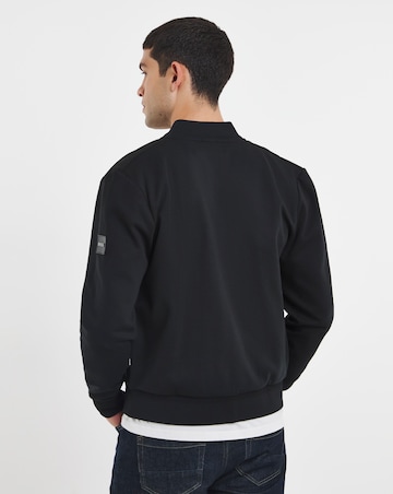 BOSS Zip Through Padded Sweatshirt - Black