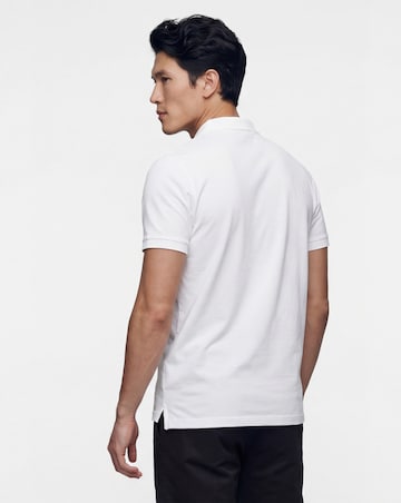 Pure Cotton Pique Polo Long- White