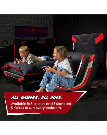 X Rocker Cerberus MKII Gaming Single Bed in a Box - Carbon Red