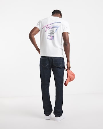 Tommy Jeans Short Sleeve City Signature T-Shirt - Ecru