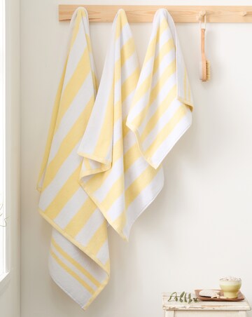 Bianca Reversible Stripe Jacquard Towels