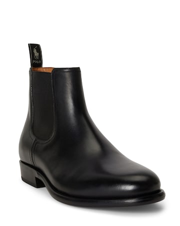 Polo Ralph Lauren Leather Chelsea Boots - Black