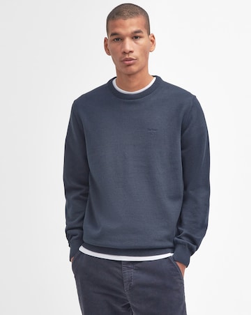 Barbour Pima Cotton Crewneck Sweater - Navy