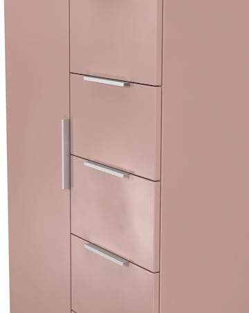 Humber Ready Assembled 1 Door 5 Drawer Kids Wardrobe - Kids