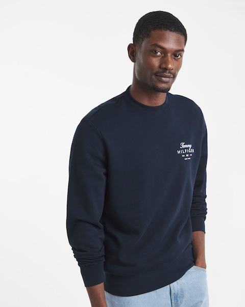 Tommy Hilfiger Script Stack Sweatshirt - Navy