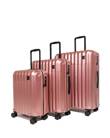 Rock Luna 3pc Suitcase Set