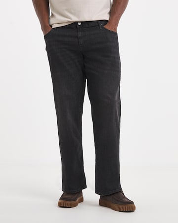 Jack & Jones Loose Tapered Fit Mike Jeans in Washed Black