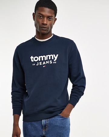 Tommy Jeans Graphic Crewneck Sweatshirt - Navy