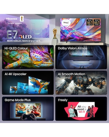 Hisense 55E7STUK 55in QLED 4K Ultra HD HDR Smart TV