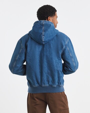Dickies Lined Denim Hooded Bomber - Classic Blue