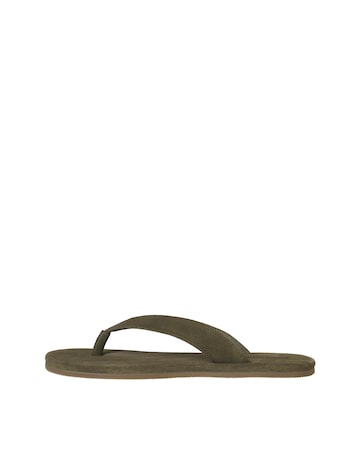 Jack & Jones Suede Flip Flop - Olive