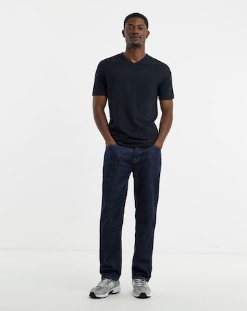 Pure Cotton V-Neck T-Shirt Long
