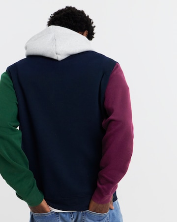 Tommy Jeans Colourblock Badge Hoodie - Multi