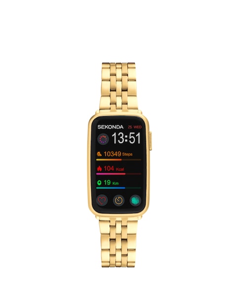 Sekonda Track Smart Watch - Gold Stainless Steel