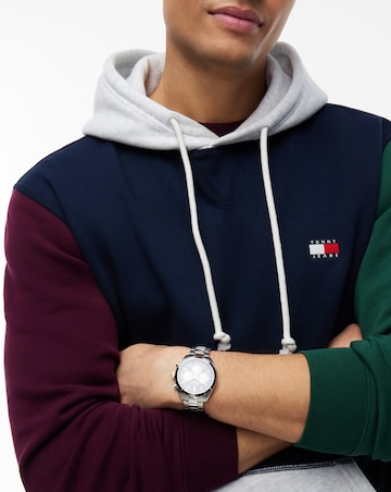 Tommy Jeans Colourblock Badge Hoodie - Multi