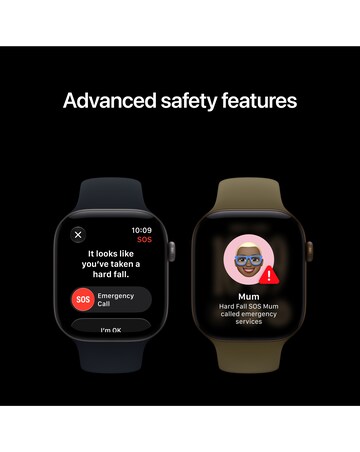 Apple Watch Series 12 GPS 46mm - Dark Bronze Aluminium/Olive Sport Band - M/L