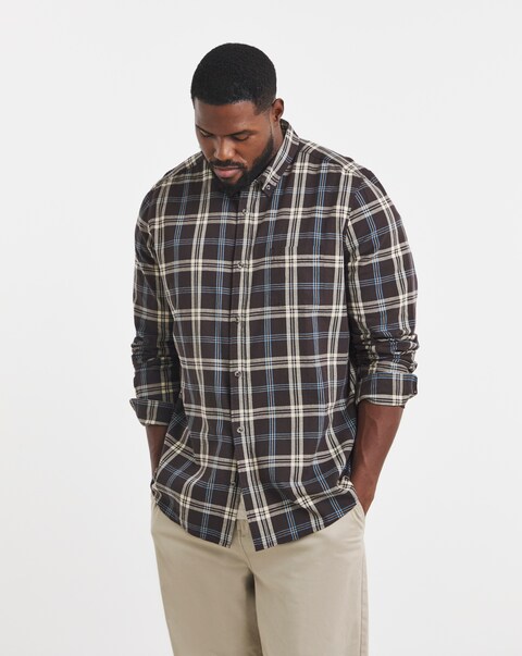Long Sleeve Cotton Check Shirt