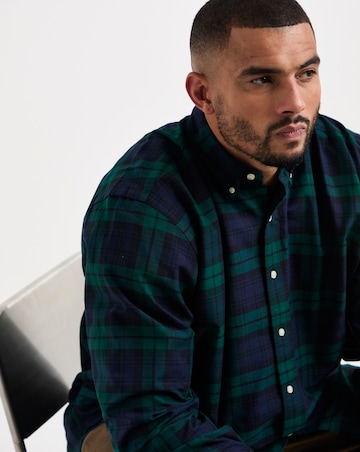 Polo Ralph Lauren Long Sleeve Check Oxford Shirt - Navy/Green