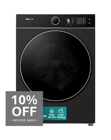 Hisense KitchenFit 5i Series WD5I1045BBQ 10.5kg/6kg Washer Dryer - Black