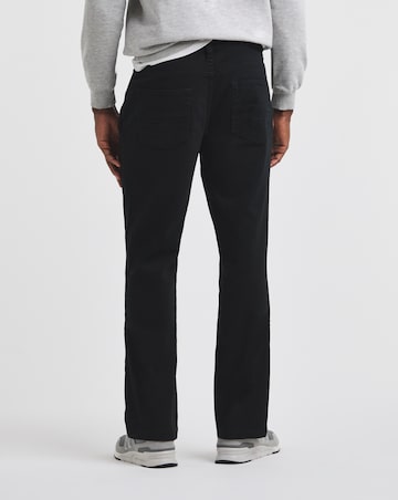 Union Black Loose Fit Stretch Gabardine Jeans