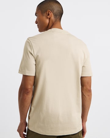 BOSS Short Sleeve Effect Logo T-Shirt - Light Beige