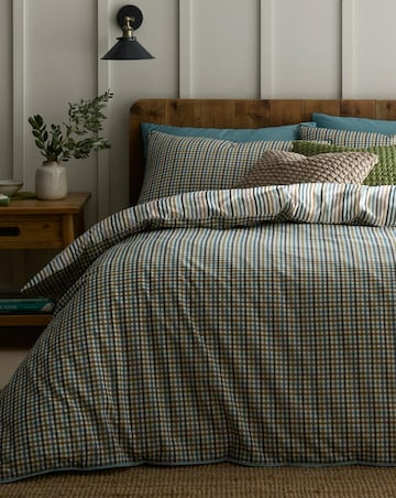 Appletree Micro Check Duvet Cover Set