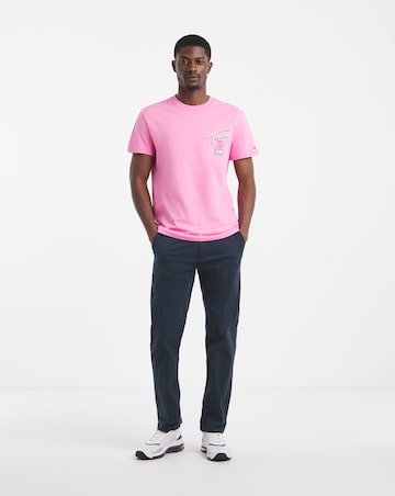 Tommy Jeans Short Sleeve City Signature T-Shirt - Pink