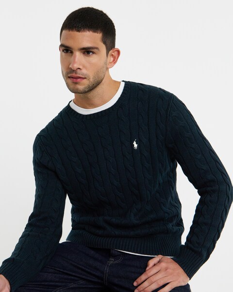 Polo Ralph Lauren Cable Knit Jumper - Navy