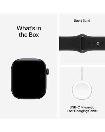 Apple Watch Series 12 GPS 42mm - Black Aluminium/Black Sport Band - M/L