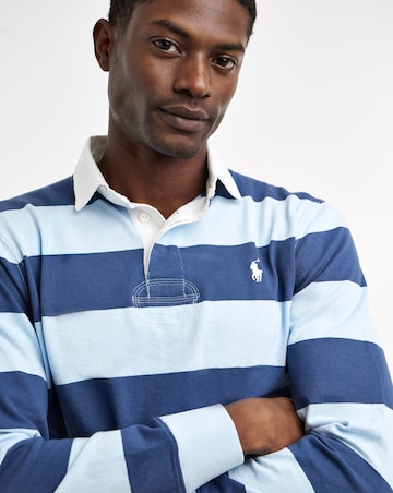 Polo Ralph Lauren Long Sleeve Stripe Rugby - Navy/Blue