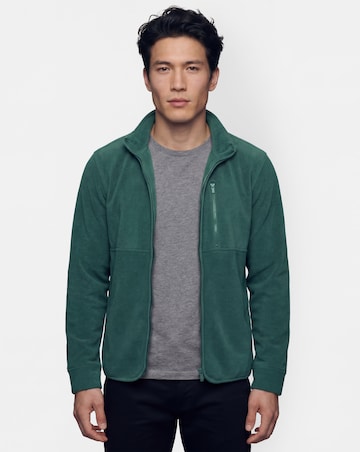 Microfleece Full Zip Jacket-Green